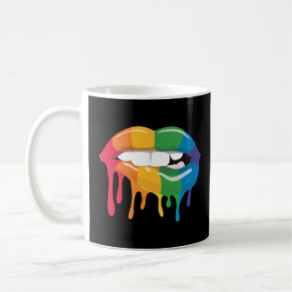 Regenbogenlippen Kaffeetasse