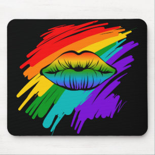 Regenbogenlippen Mousepad