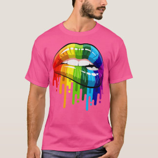 Regenbogenlippen T-Shirt