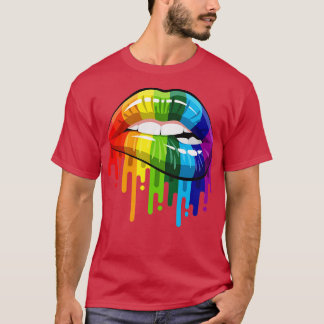 Regenbogenlippen T-Shirt