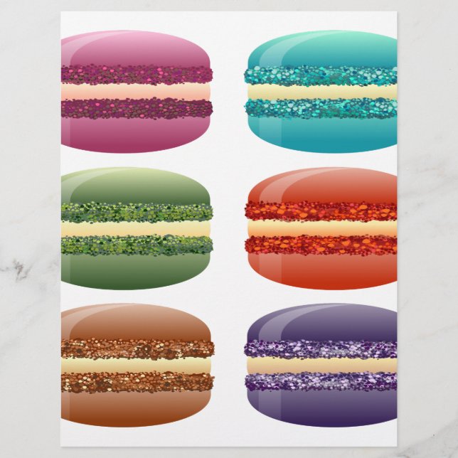 Regenbogenmacarons (Vorderseite)