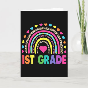 Regenbogenmädchen und -jungen der ersten Klasse Le Karte