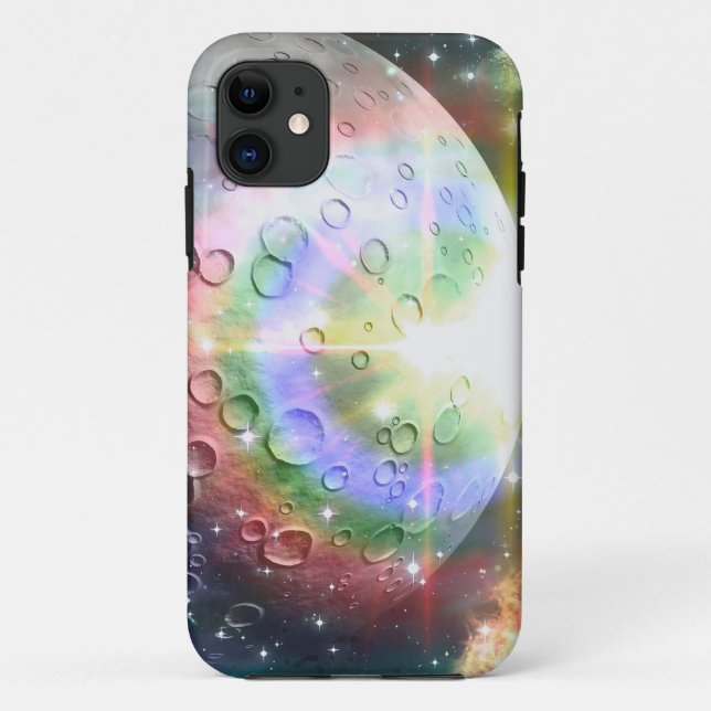 Regenbogenmond Case-Mate iPhone Hülle (Rückseite)