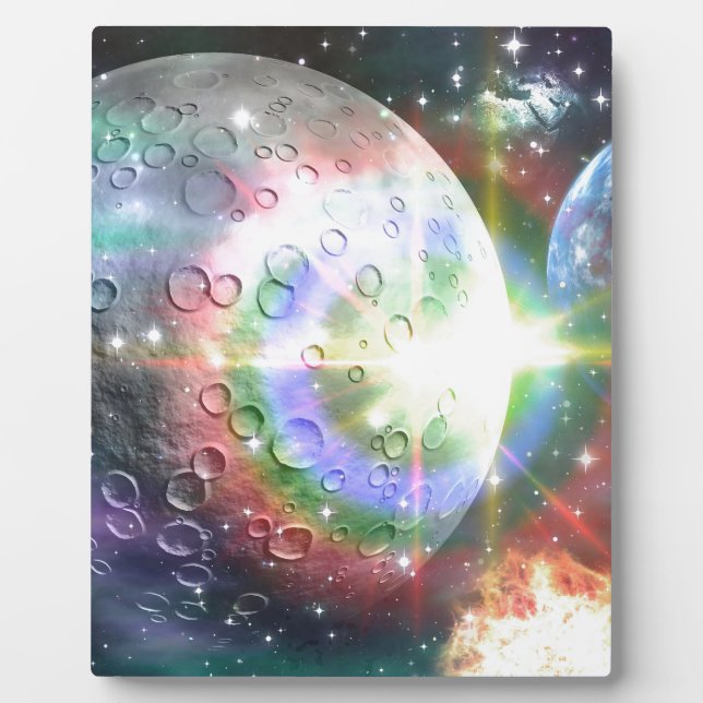 Regenbogenmond Fotoplatte (Vorderseite)