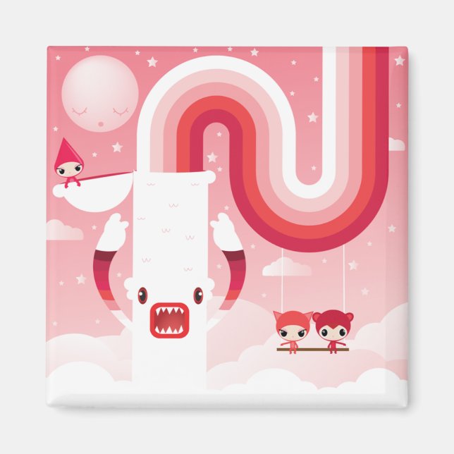 Regenbogenmonster Magnet (Vorne)