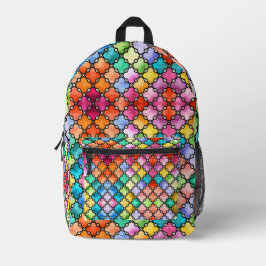 Regenbogenmosaik Bedruckter Rucksack