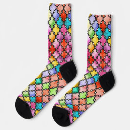 Regenbogenmosaik Socken
