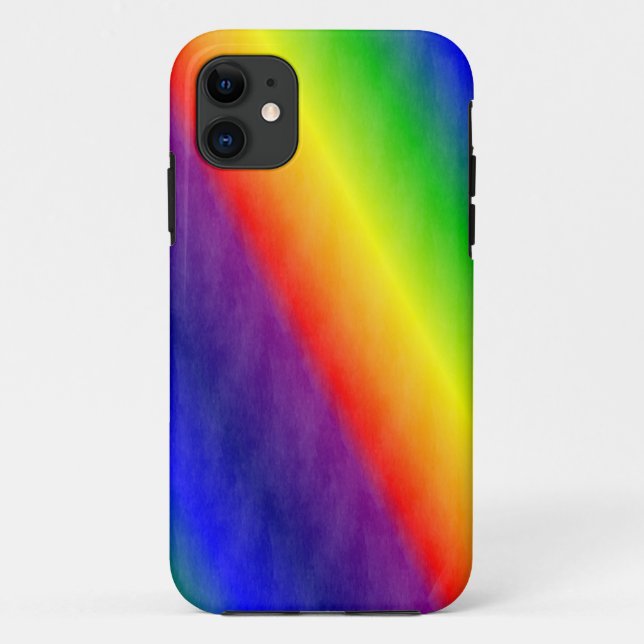 Regenbogenmuster Case-Mate iPhone Hülle (Rückseite)