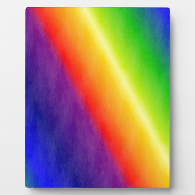 Regenbogenmuster Fotoplatte (Vorderseite)