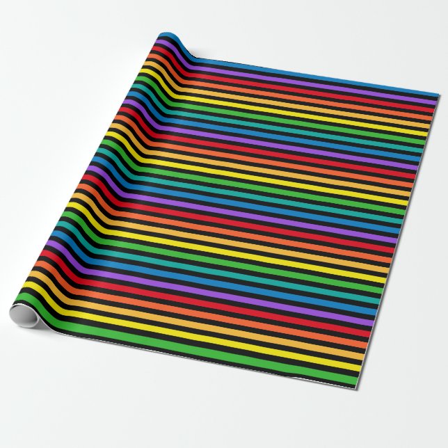 Regenbogenmuster Geschenkpapier (Ungerollt)