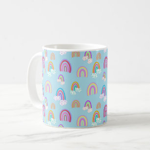 Regenbogenmuster Kaffeetasse