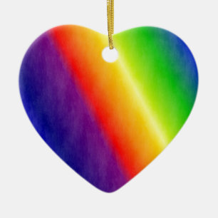 Regenbogenmuster Keramik Ornament