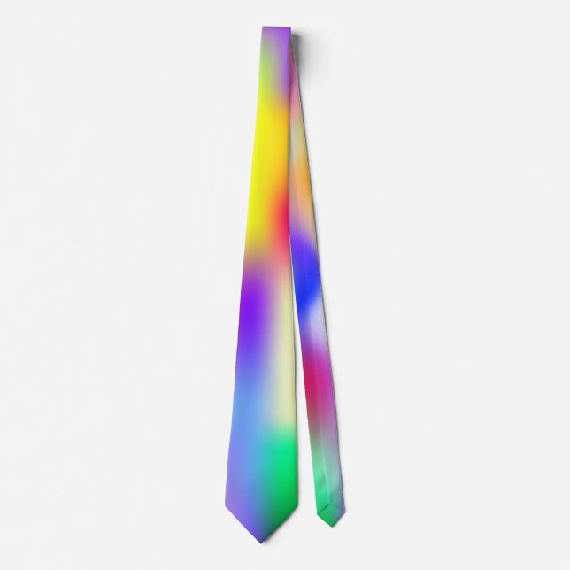 Regenbogenmuster Krawatte (Vorderseite)