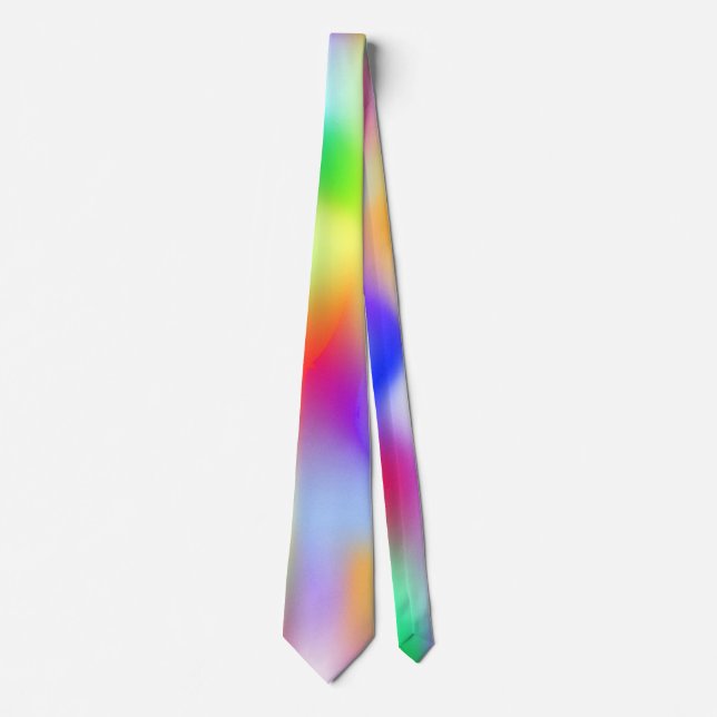Regenbogenmuster Krawatte (Vorderseite)