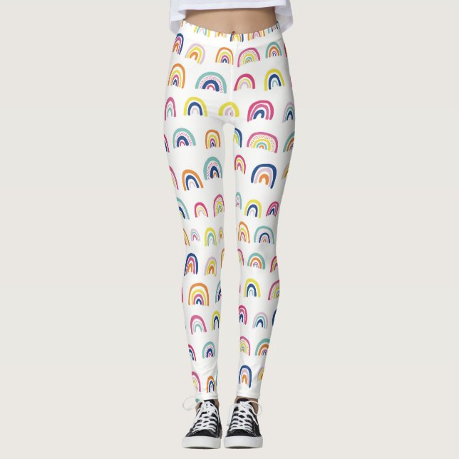 Regenbogenmuster Leggings (Vorderseite)