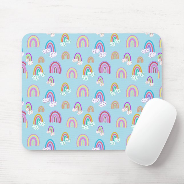 Regenbogenmuster Mousepad (Mit Mouse)