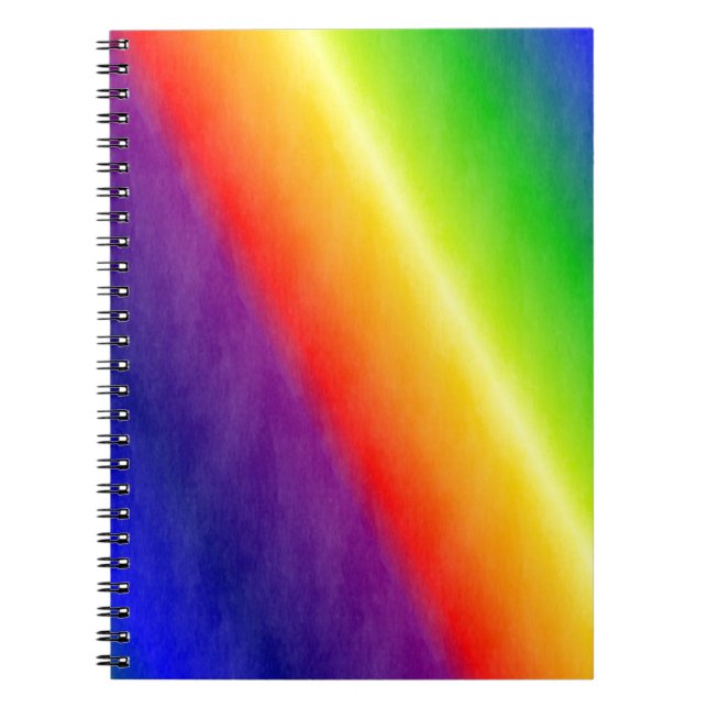 Regenbogenmuster Notizblock (Vorderseite)