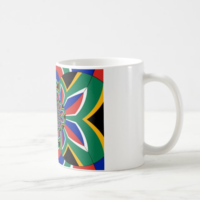 Regenbogennation: Lebendiger Südafrika-Kunstprint Tasse (Rechts)