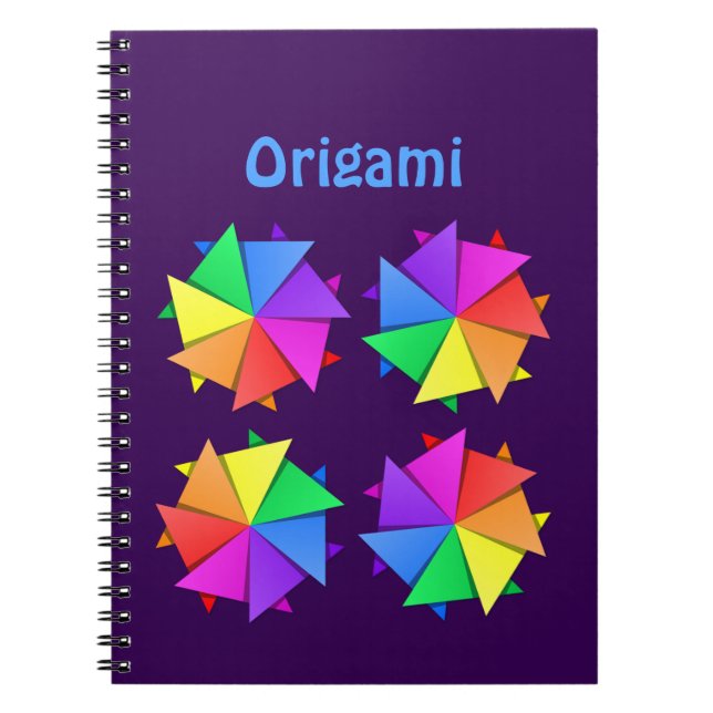 RegenbogenOrigami Notizblock (Vorderseite)