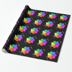 Regenbogenorogami Geschenkpapier