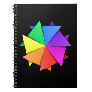 Regenbogenorogami Notizblock