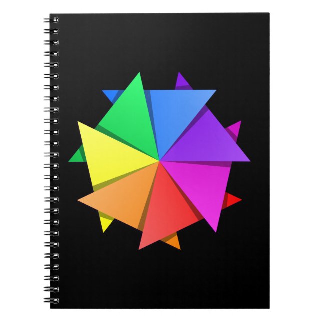 Regenbogenorogami Notizblock (Vorderseite)