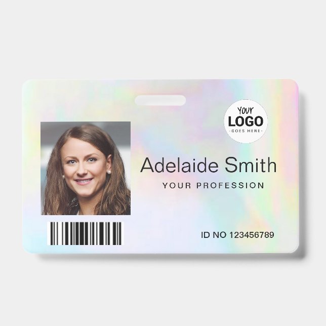 Regenbogenpastellfarben Ausweis (Vorderseite)