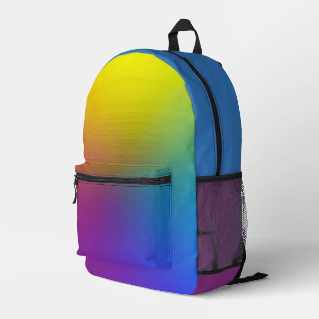 Regenbogenperle Bedruckter Rucksack (Rückseitige Ecke Rechts)