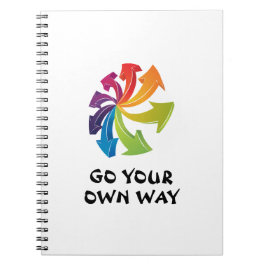 Regenbogenpfeile - Gehen Sie selbst Notizblock