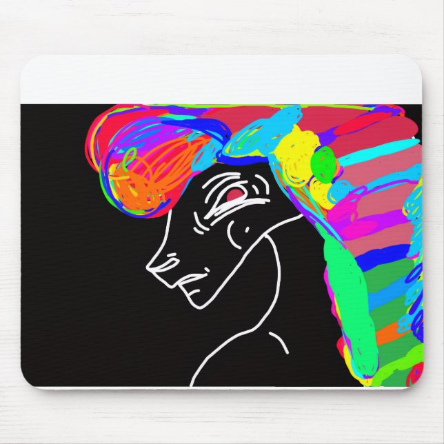 Regenbogenpferd Mousepad (Vorne)