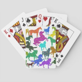 Regenbogenpferde - "Hübsch über Pferde!" Spielkarten