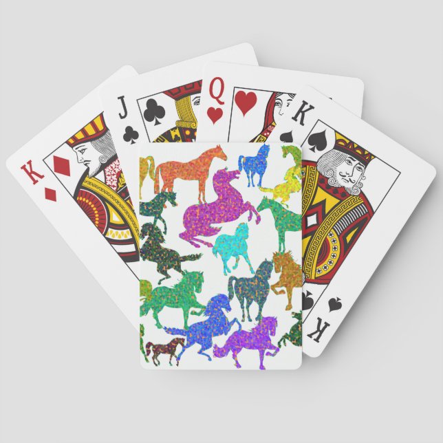 Regenbogenpferde - "Hübsch über Pferde!" Spielkarten (Rückseite)