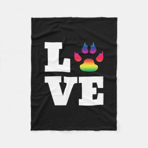Regenbogenpflaster Fleecedecke