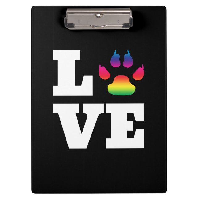 Regenbogenpflaster Klemmbrett (Vorderseite)