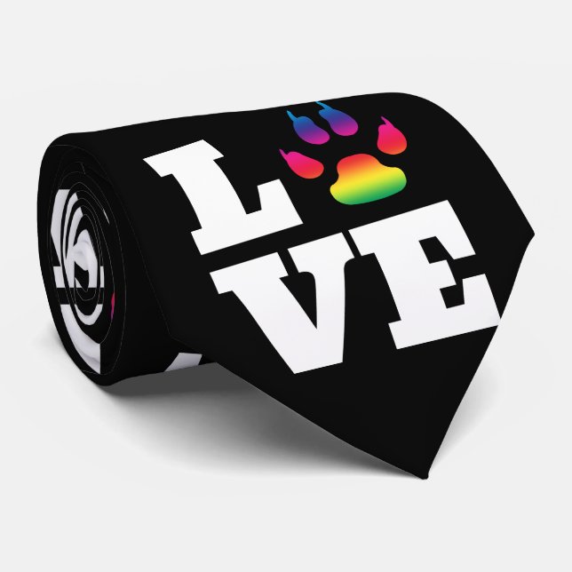 Regenbogenpflaster Krawatte (Gerollt)