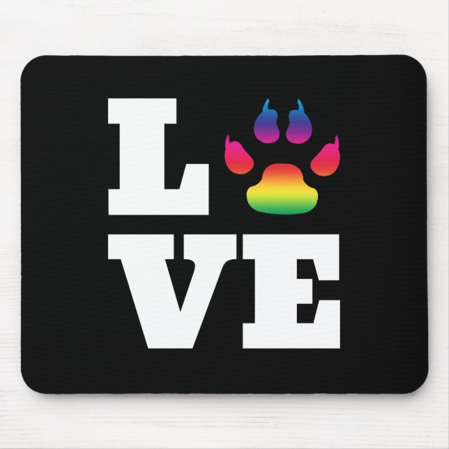 Regenbogenpflaster Mousepad (Vorne)