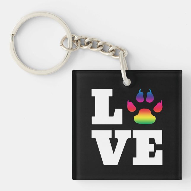 Regenbogenpflaster Schlüsselanhänger (Vorderseite)