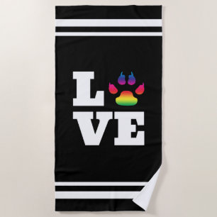 Regenbogenpflaster Strandtuch