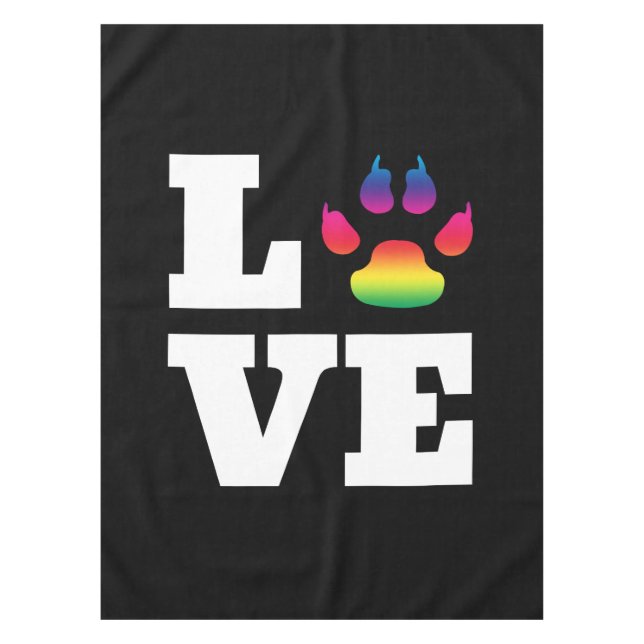 Regenbogenpflaster Tischdecke (Vorderseite)