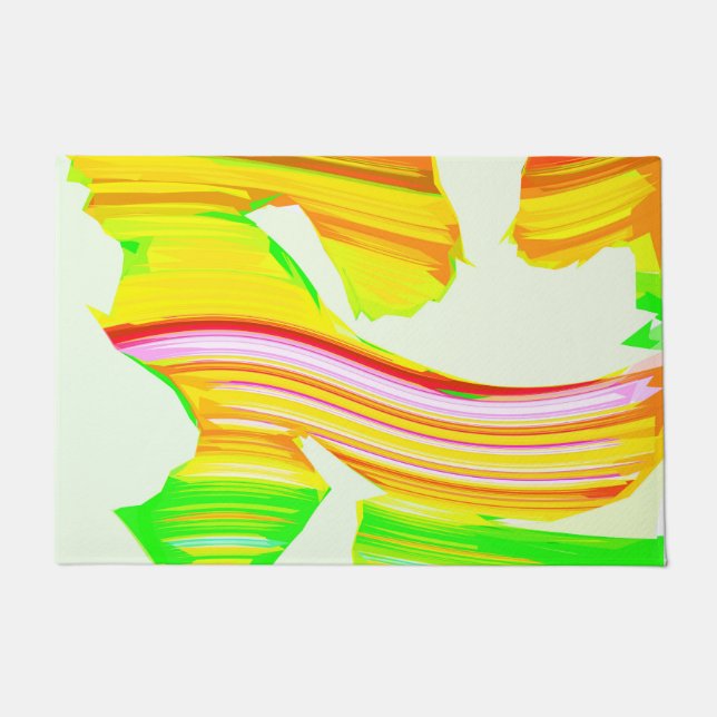 Regenbogenpinsel Fußmatte (Vorderseite)