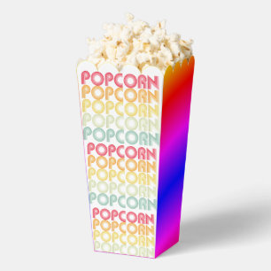 Regenbogenpopcorn Geschenkschachtel