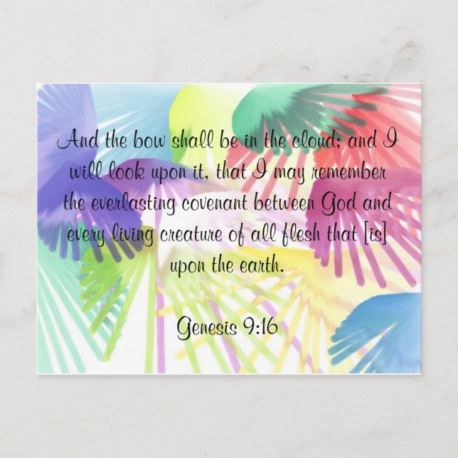 Regenbogenpostkarte Postkarte (Vorderseite)