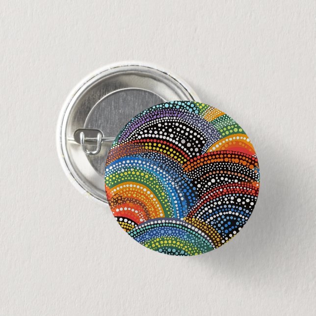 Regenbogenpresse Button (Vorne & Hinten)