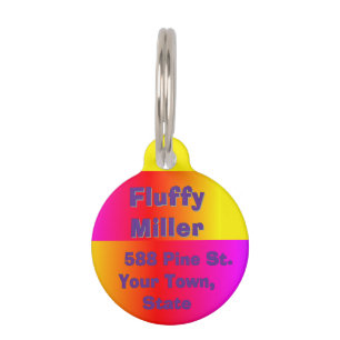 "Regenbogenprisma" Pet Tag Haustiermarke