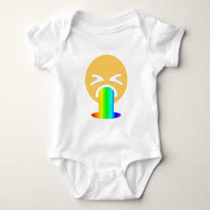 Regenbogenpuppe Emoji Baby Strampler
