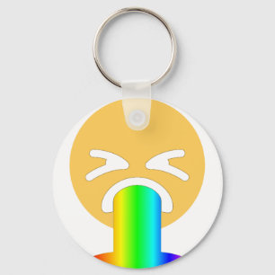Regenbogenpuppe Emoji Schlüsselanhänger