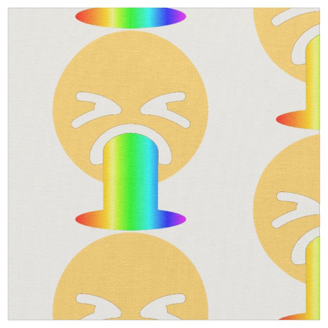 Regenbogenpuppe Emoji-Stoff Stoff (Nahaufnahme)