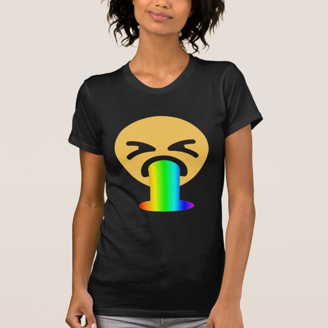 Regenbogenpuppe Emoji T-Shirt (Vorderseite)