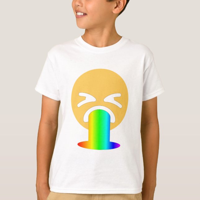 Regenbogenpuppe Emoji T-Shirt (Vorderseite)