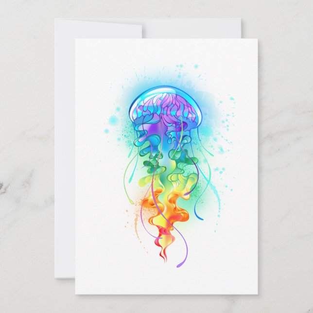 Regenbogenqualle Save The Date (Vorderseite)